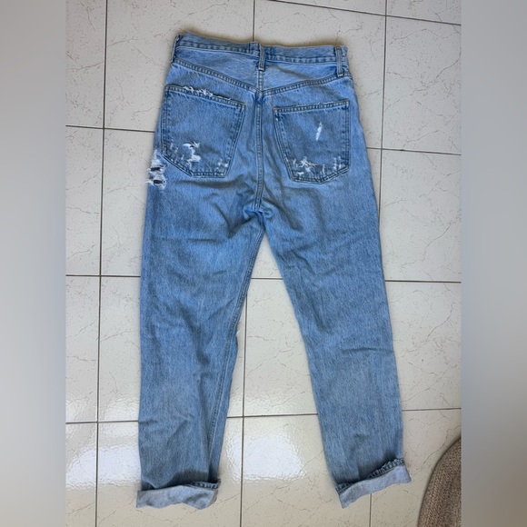 Agolde Light Blue Distressed Women Jeans - Picture 6 of 8